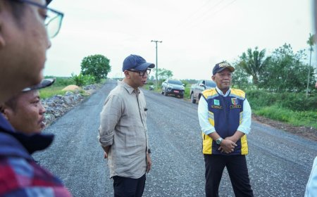 Tinjau Progres Jalan Rawa Jitu–Umbul Mesir, Mirza Targetkan Rampung Oktober 2026