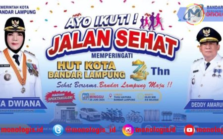 Jalan Sehat HUT ke-344 Bandar Lampung, Pemkot Siapkan Hadiah Rumah Hingga Mobil