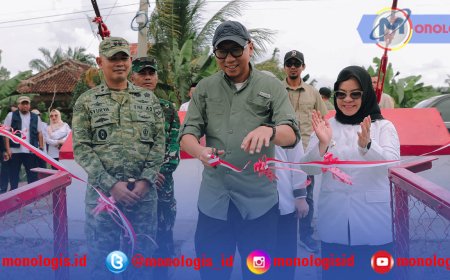 Mirza Resmikan Jembatan Garuda Mesuji