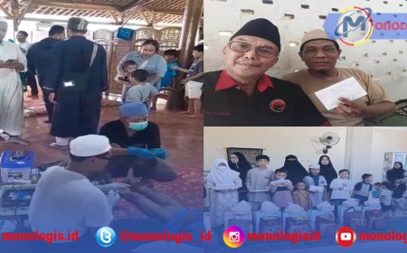 Haul Bung Karno, PDI Perjuangan Lamsel Salurkan Santunan