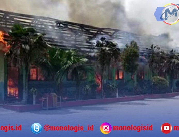 Tiga Ruang SDN 14 Tirta Makmur Ludes Terbakar