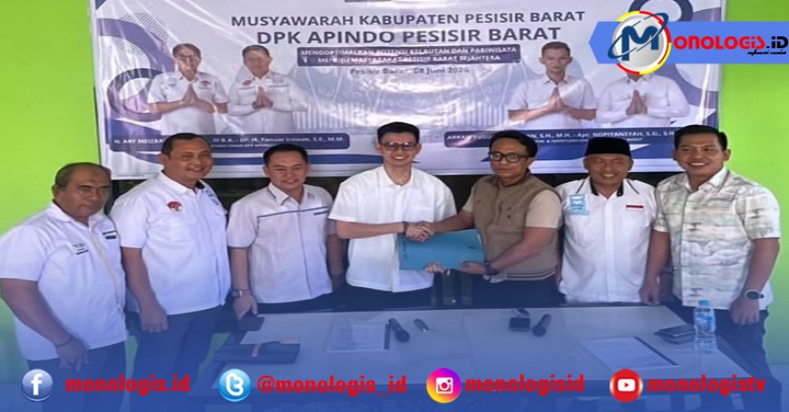 Terpilih Jadi Ketua Apindo Pesibar, Arkhan Dorong Pengembangan UMKM dan Pariwisata