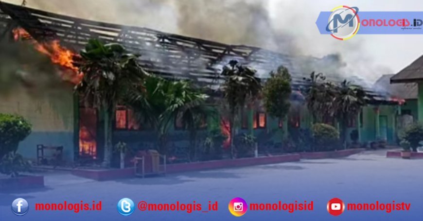 Tiga Ruang SDN 14 Tirta Makmur Ludes Terbakar
