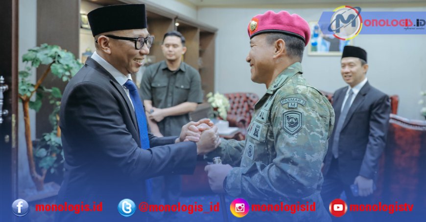 Danbrigif Marinir Pamit ke Gubernur Lampung