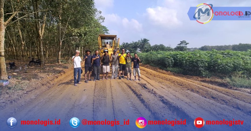 Kapolsek Denteteladas Pelopori Perbaikan Jalan Rusak