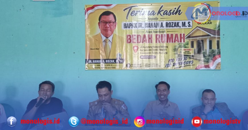 241 Warga Sungainibung Dapat Bantuan Bedah Rumah