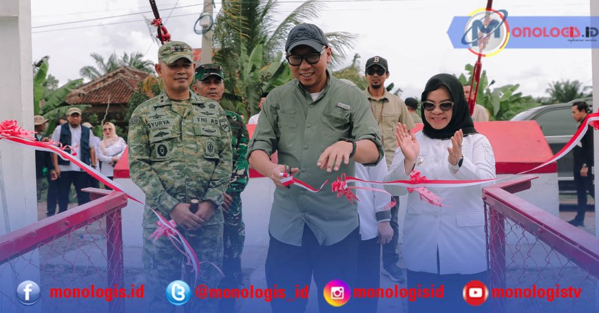 Mirza Resmikan Jembatan Garuda Mesuji
