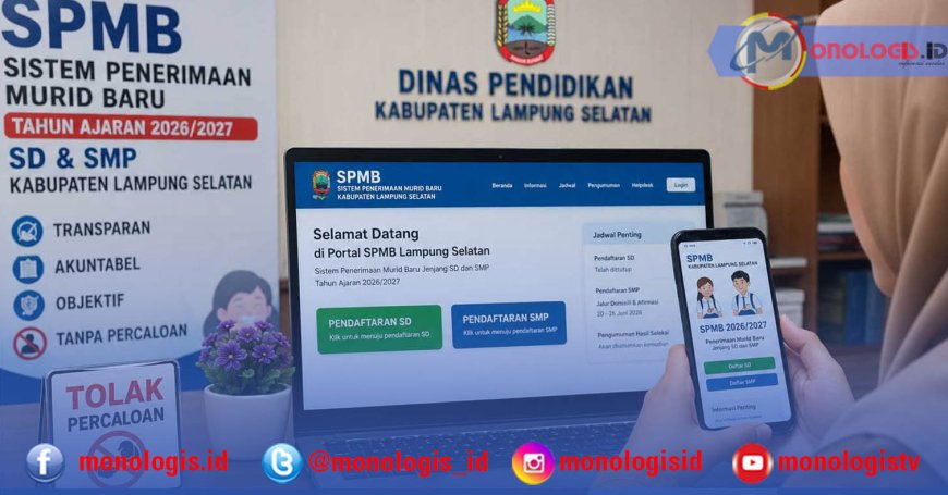 SPMB Lamsel Berbasis Online, Masyarakat Diimbau Waspadai Calo dan Jasa Titipan