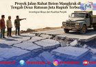 Proyek Rabat Beton Lampung Utara Mangkrak, Warga Minta Audit