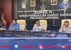 Komisi IV DPRD Lampung Bedah Pertanggungjawaban APBD
