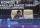 Komisi II DPRD Lampung Bedah Kinerja Enam OPD