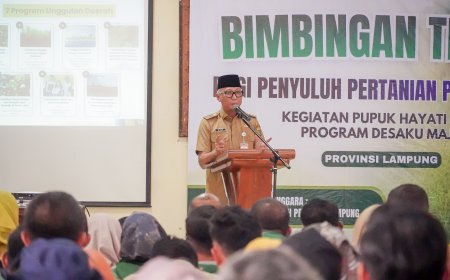 Gubernur Lampung Perkuat Pertanian Lewat Program Pupuk Hayati Cair dan Pelatihan Penyuluh