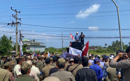 Ratusan Petani Sawit Pesisir Barat Desak PT KCMU Ditutup