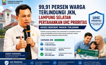 Kepesertaan JKN Lampung Selatan Capai 99,91 Persen