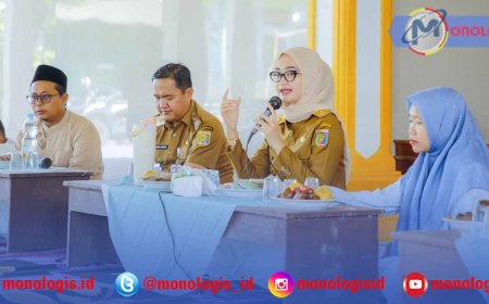 Jihan Tinjau Revitalisasi SMA Islam Plus Hidayatut Thullab Lamteng