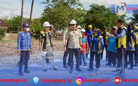 Tinjau Perbaikan Jalan Gunung Sugih–Kota Gajah, Mirza Pastikan Sesuai Standar