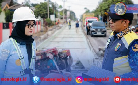 Jihan Tinjau Proyek Jalan Wates-Metro