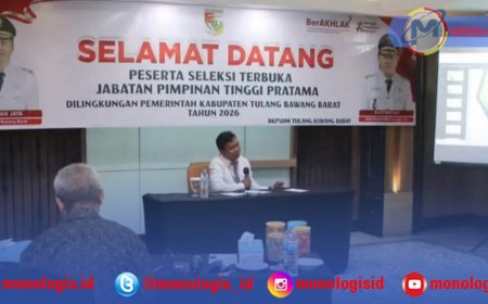 Sekda Tubaba Pantau Seleksi JPTP