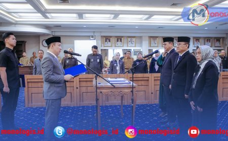 Lantik Tiga Pejabat, Sekdaprov Lampung Ingatkan Integritas