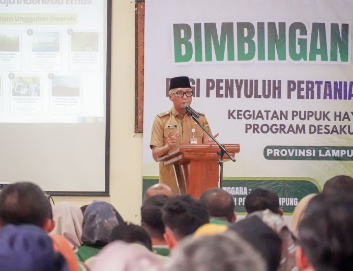 Gubernur Lampung Perkuat Pertanian Lewat Program Pupuk Hayati Cair dan Pelatihan Penyuluh