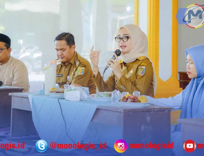 Jihan Tinjau Revitalisasi SMA Islam Plus Hidayatut Thullab Lamteng