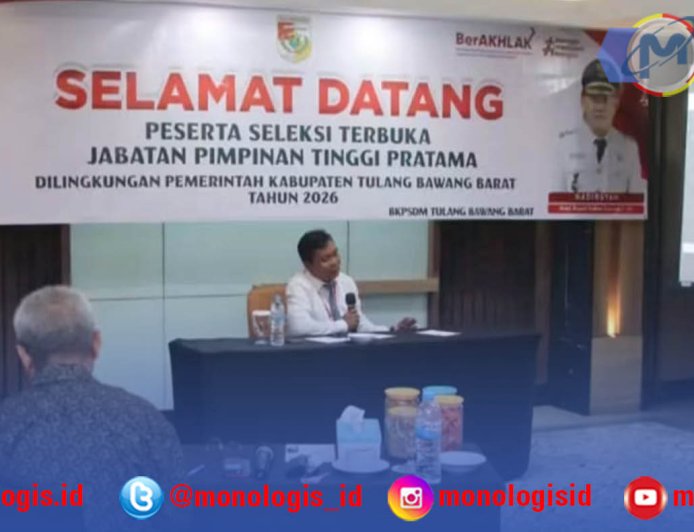 Sekda Tubaba Pantau Seleksi JPTP