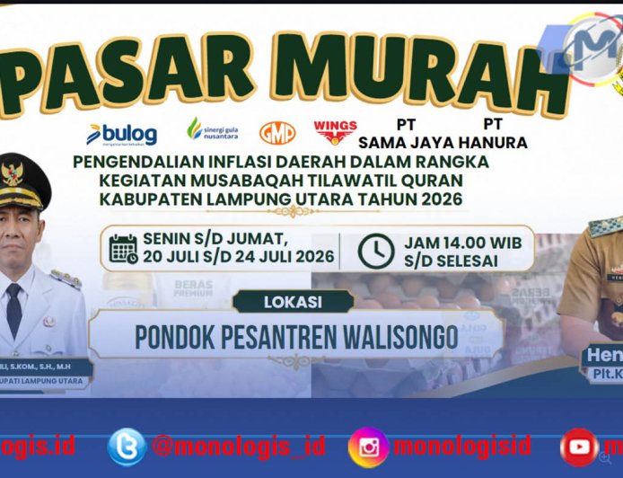 Disperindag Lampung Utara Gelar Pasar Murah Selama MTQ