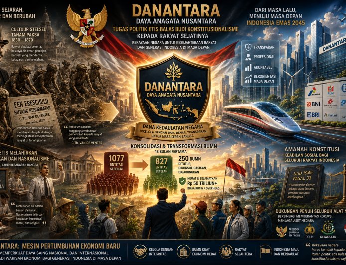 Danantara Dan Tugas Politik Etis Balas Budi Konstitusionalisme Kepada Rakyat Sejatinya
