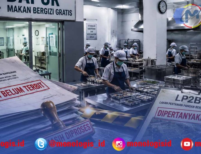 Dapur MBG Daya Murni Berdiri di Lahan LP2B?