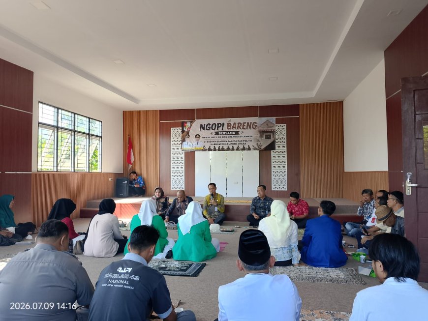 Kesbangpol Lampung Utara Gelar 'Ngopi Bareng', Perkuat Sinergi dengan Ormas dan LSM