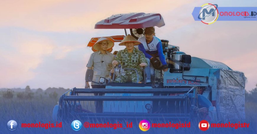 Mirza Hadiri Panen Raya TNI Serentak di Lamteng