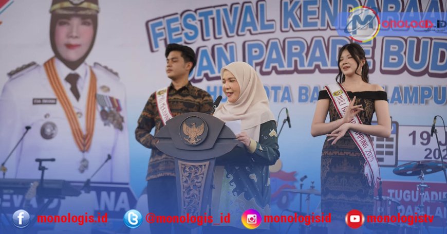 82 Kendaraan Hias Ramaikan Pawai Budaya HUT Bandar Lampung