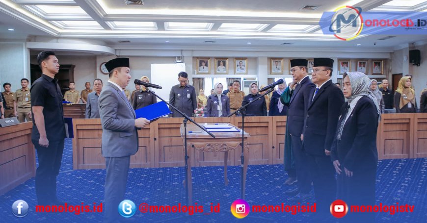 Lantik Tiga Pejabat, Sekdaprov Lampung Ingatkan Integritas
