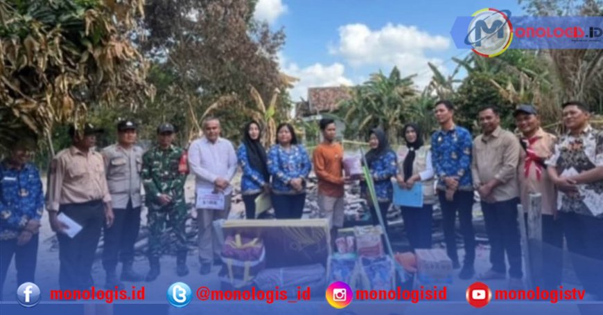 Dinsos Tubaba Bantu Korban Kebakaran Rumah