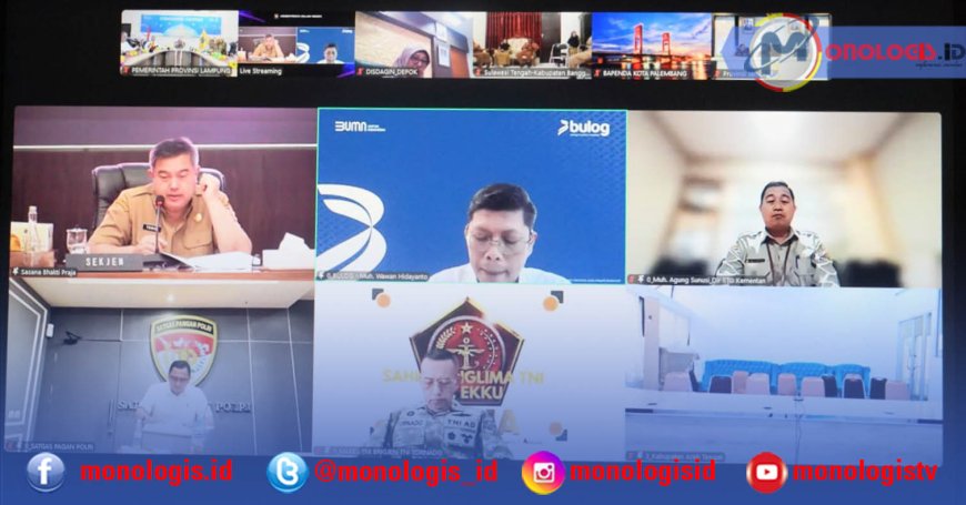 Pemprov Lampung Ikuti Rakor Pengendalian Inflasi