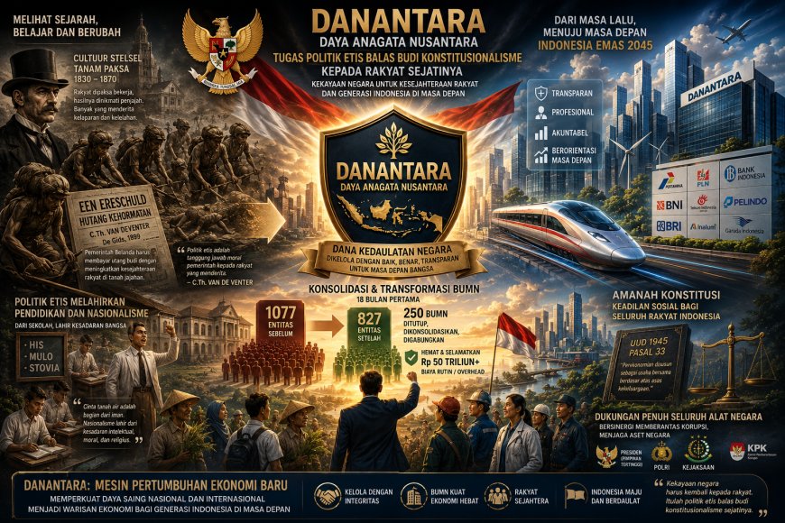 Danantara Dan Tugas Politik Etis Balas Budi Konstitusionalisme Kepada Rakyat Sejatinya