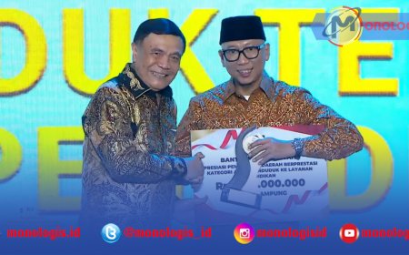 Lampung Raih Penghargaan Terbaik II Pelayanan Pendidikan Tingkat Provinsi