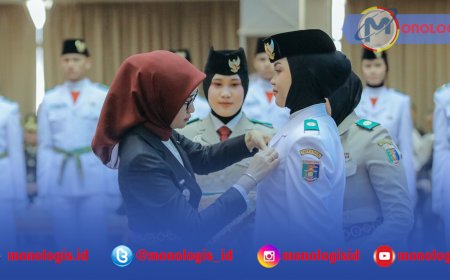 Jihan Kukuhkan Paskibraka Lampung 2026