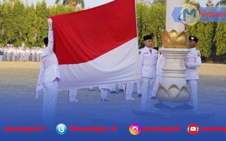 Wagub Lampung Hadiri Penurunan Bendera