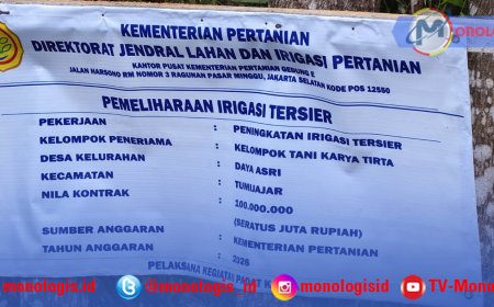 Disinyalir tak Memenuhi Standar, Proyek Rehabilitasi Irigasi Rp200 Juta di Tubaba Berpotensi Rugikan Negara