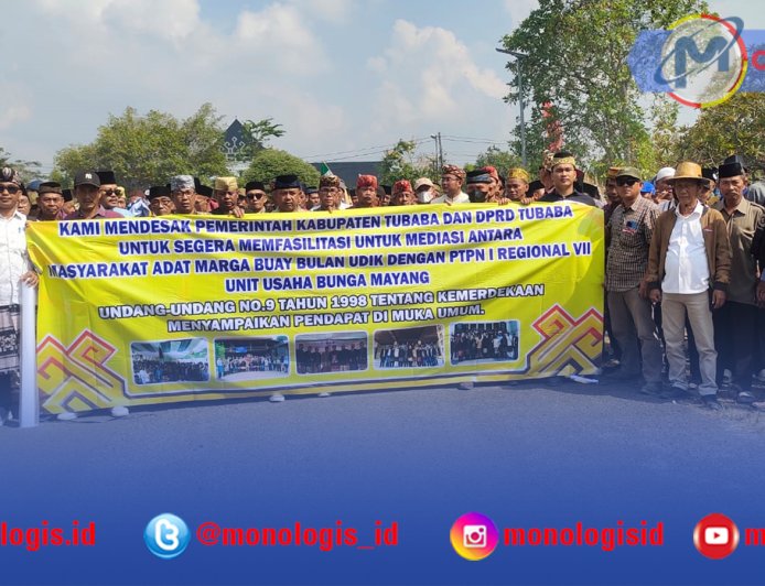 Buay Bulan Bersatu Tuntut Hak, Pemkab Tubaba Siapkan Mediasi