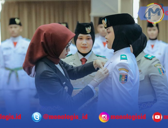 Jihan Kukuhkan Paskibraka Lampung 2026