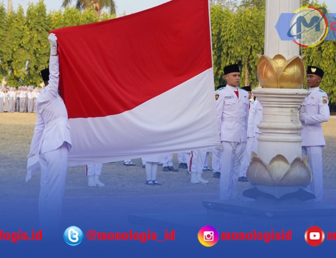 Wagub Lampung Hadiri Penurunan Bendera