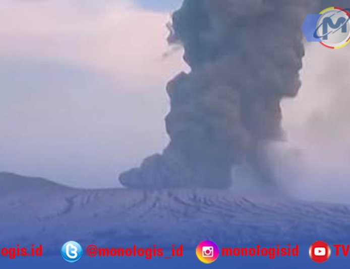 Abu Vulkanik Gunung Anak Krakatau Capai Sejumlah Wilayah Lampung Selatan