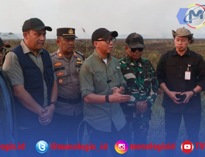 Pantau Kebakaran TN Way Kambas,  Gubernur Mirza Pastikan Api Tak Meluas