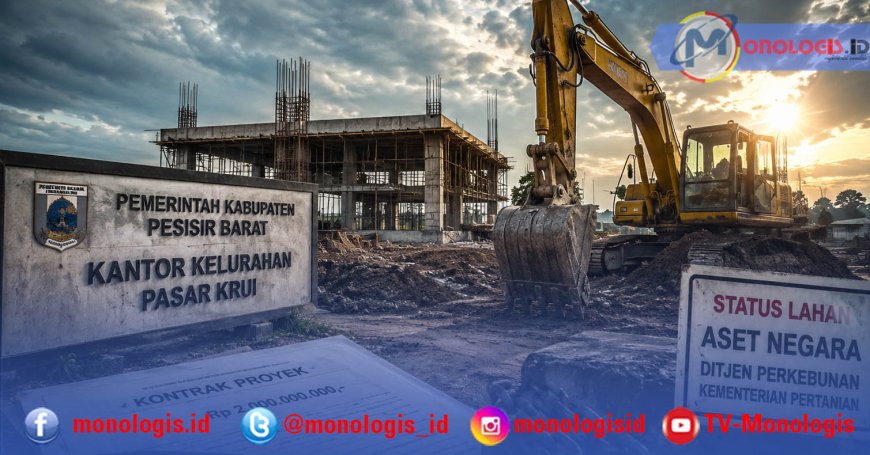 Pemkab Pesisir Barat Disinyalir Langgar Ketentuan, Proyek Kantor Kelurahan Rp2 M Dibangun di Lahan Milik Kementan
