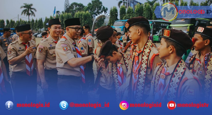 598 Pramuka Lampung Berangkat ke Jamnas XII