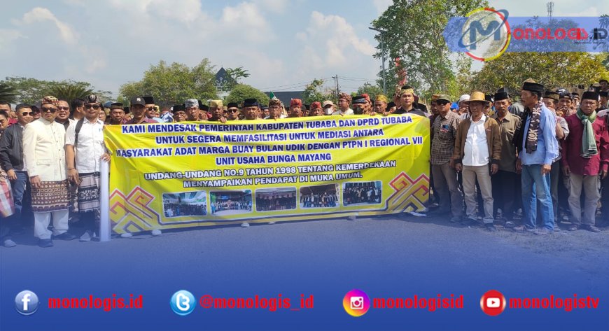Buay Bulan Bersatu Tuntut Hak, Pemkab Tubaba Siapkan Mediasi