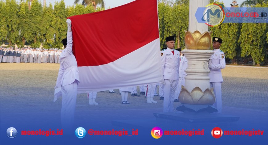 Wagub Lampung Hadiri Penurunan Bendera