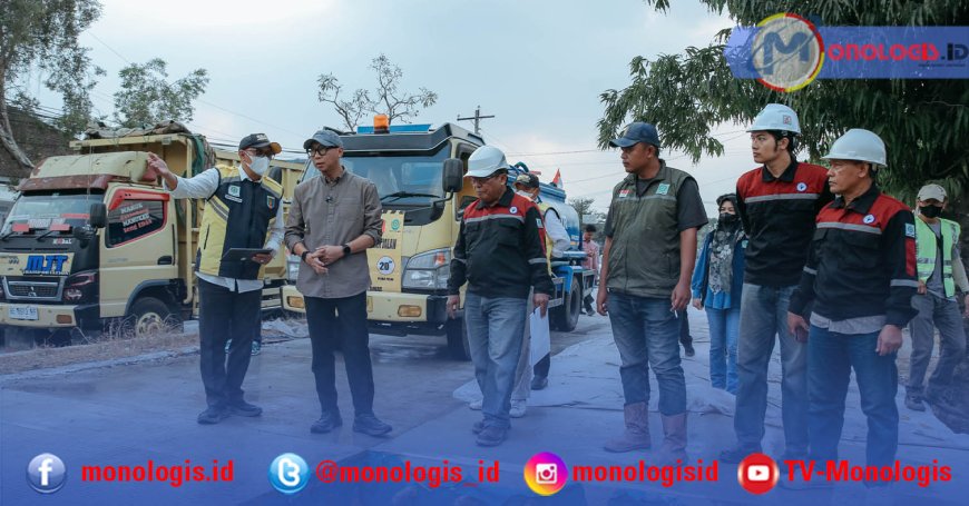 Gubernur Mirza Cek Jalan Metro-Lampung Tengah